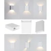 Applique Murale LED D'extérieur, Blanc Chaud 3000k Faisceau Lumineux Réglable étanche IP65