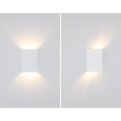 Applique Murale LED D'extérieur, Blanc Chaud 3000k Faisceau Lumineux Réglable étanche IP65