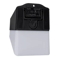 Applique murale Led d'extérieur solaire Noire 2WDétecteur de mouvement Angle120 degrés IP65 ASLO