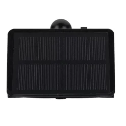 Applique murale Led d'extérieur solaire Noire 2WDétecteur de mouvement Angle120 degrés IP65 ASLO