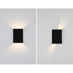 Applique Murale LED D'extérieur, Blanc Chaud 3000k Faisceau Lumineux Réglable étanche IP65