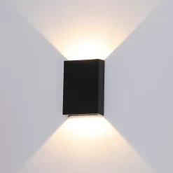 Applique Murale LED D'extérieur, Blanc Chaud 3000k Faisceau Lumineux Réglable étanche IP65