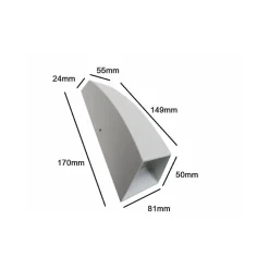 Applique Murale LED Double Faisceaux 7W IP44 BLANC - Blanc Neutre 4000K - 5500K - SILAMP