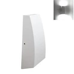 Applique Murale LED Double Faisceaux 7W IP44 BLANC - Blanc Chaud 2300K - 3500K - SILAMP