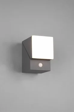 Applique murale LED extérieure avec détecteur 7W anthracite IP54 - Trio - Avon