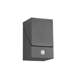 Applique murale LED extérieure avec détecteur 7W anthracite IP54 - Trio - Avon