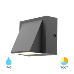 Applique murale LED Extérieure 6W 3en1 IP65 Gris