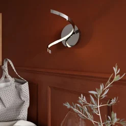 Applique murale LED intégrée Pegmati argent 400lm 6.2W IP20 GoodHome