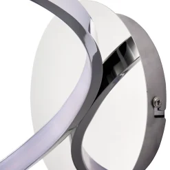 Applique murale LED intégrée Pegmati argent 400lm 6.2W IP20 GoodHome