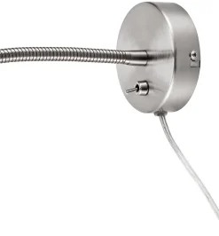 Applique murale LED intégrée Lignit 280lm 3,5W IP20 GoodHome argent