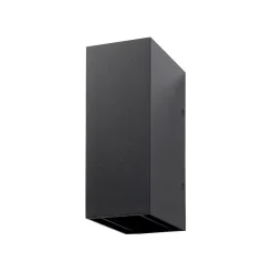 Applique murale LED intégré Katsura 712lm IP44 gris anthracite GoodHome