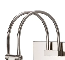 Applique murale LED intégrée Giausar 780lm 9W IP20 GoodHome argent