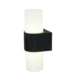 Applique murale LED intégrée Hurston 1000lm 12W IP44 GoodHome noir