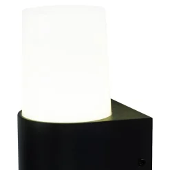 Applique murale LED intégrée Hurston 1000lm 12W IP44 GoodHome noir