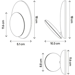 Applique murale LED intégrée Dolomi 700lm 7.5W IP20 GoodHome blanc