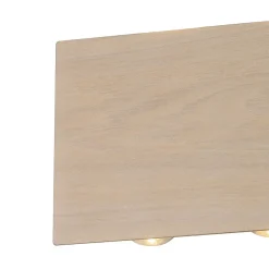 Applique murale LED intérieur métal effet bois Asparagus l.20 x H.10cm 560lm GoodHome