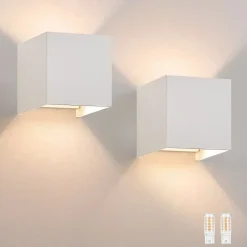 Applique Murale LED Intérieur 2er Applique Extérieure Up Down Luminaires Muraux Moderne Couloir