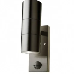 Applique Murale LED IP44 Double Faisceau GU10 avec Détecteur de Mouvement - SILAMP