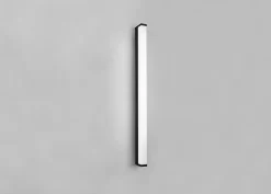 Applique murale Led IP44 12W 3000K noir mat, pour salle de bains- Trio - Fabio