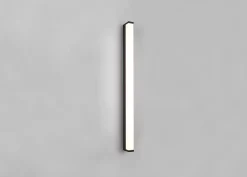 Applique murale Led IP44 12W 3000K noir mat, pour salle de bains- Trio - Fabio