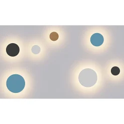 Applique murale LED Mac Wall Corten 15 W, interrupteur CCT, aluminium 2700 K/3200 K/4000K, 360 degrés - Beneito & Faure