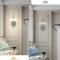 Applique murale LED NETTLIFE, design moderne, éclairage d'intérieur, éclairage de couloir, verre 3 000 K