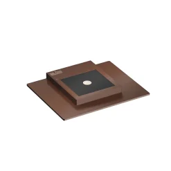 Applique murale LED Pla Corten 35W avec interrupteur CCT 2700 K/3200 K/4000K en aluminium, éclairage haut - Beneito & Faure