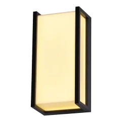 Applique murale LED rectangulaire, 12W 1200lm 4000K IP54, GRIS