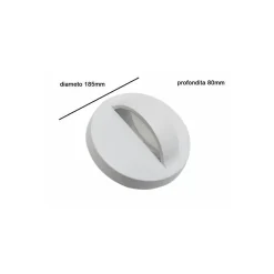 Applique Murale LED Ronde 7W IP44 BLANC - Blanc Neutre 4000K - 5500K - SILAMP