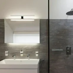 Applique Murale LED SMD 9W IP44 - SILUMEN - Blanc Neutre 4200k - Acier inoxydable