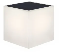 Applique murale LED solaire Wally IP65 blanc l.12 x L.12 cm