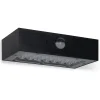 Applique murale LED Solaire 3W Noire Eclairage led d'extérieur Détecteur de mouvement 350 Lm ASLO