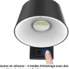 Applique murale LED solaire Noire 5.26W 1000 Lumen Eclairage LED Détecteur infrarouge Angle 120 degrés IP54 ASLO