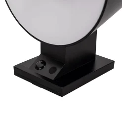 Applique murale LED solaire Noire 5.26W 1000 Lumen Eclairage LED Détecteur infrarouge Angle 120 degrés IP54 ASLO