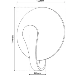 Applique murale LED 'Stan' blanc