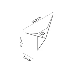 Applique murale LED ultra design - Blanc - London