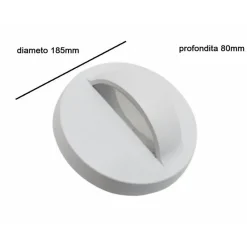 Applique Murale LED 7W IP44 Ronde BLANC - Blanc Neutre 4200k - 5500k Silumen