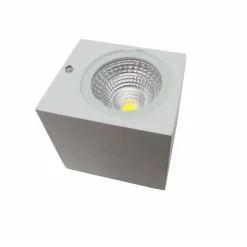 Applique Murale LED 3W IP44 Design Carré BLANC - Blanc Neutre 4200k - 5500k - SILUMEN