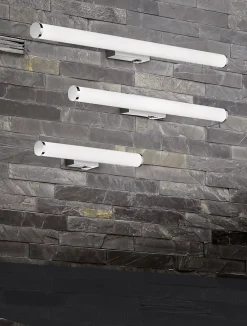 Applique murale LED 8,6W 880lm 3000K chrome IP44 - Trio - Mattimo