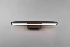 Applique murale LED 22W noir mat IP44 salle de bain 3000K - Trio - Gianni