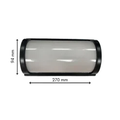 Applique Murale LED 20W Noire Rectangulaire IP65 - Blanc Chaud 2300K - 3500K - SILAMP