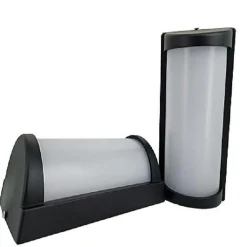 Applique Murale LED 20W Noire Rectangulaire IP65 - Blanc Chaud 2300K - 3500K - SILAMP