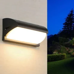 Applique Murale LED 30W Noire IP65 - Blanc Froid 6000K - 8000K - SILAMP
