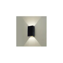 Applique Murale LED 2x5W 690lm Rectangulaire 3000K Gris IP54