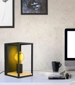 Applique murale Libertad E27 IP20 40W L.36xH.8cm noir Eglo