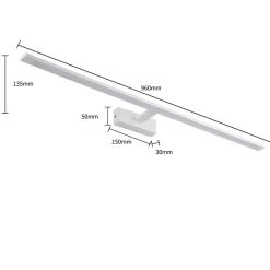 Applique murale Light Prestige Isla LED blanche CCT 3000K/4000K/6000K (réglable) 1 pc.