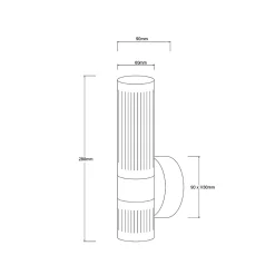 Applique murale Light Prestige Ambiente LED transparente CCT 3000K/4000K/6000K 1 pc.