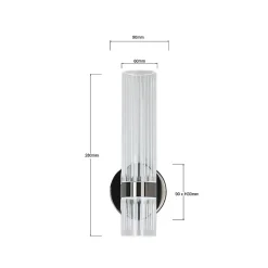 Applique murale Light Prestige Ambiente LED transparente CCT 3000K/4000K/6000K 1 pc.