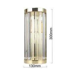 Applique murale Light Prestige Vetro dorée 1 x E14 1 pc.