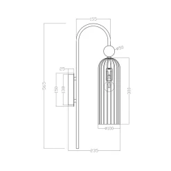Applique murale Light Prestige Piega blanche 1 x E14 1 pc.